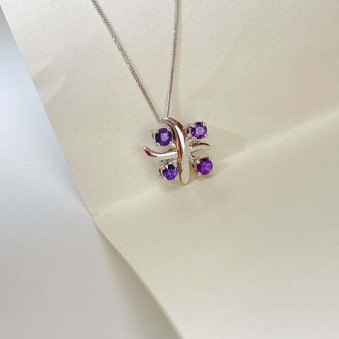 Victory style Purple Blue Sapphire Pendant