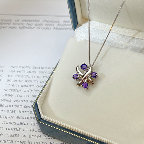 Victory style Purple Blue Sapphire Pendant