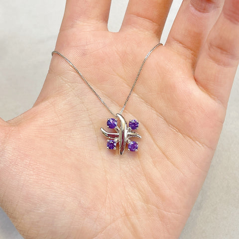 Victory style Purple Blue Sapphire Pendant