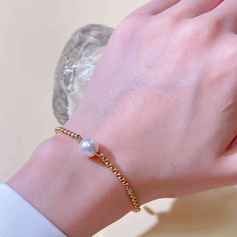 AAA japanese akoya bracelet 18K gold