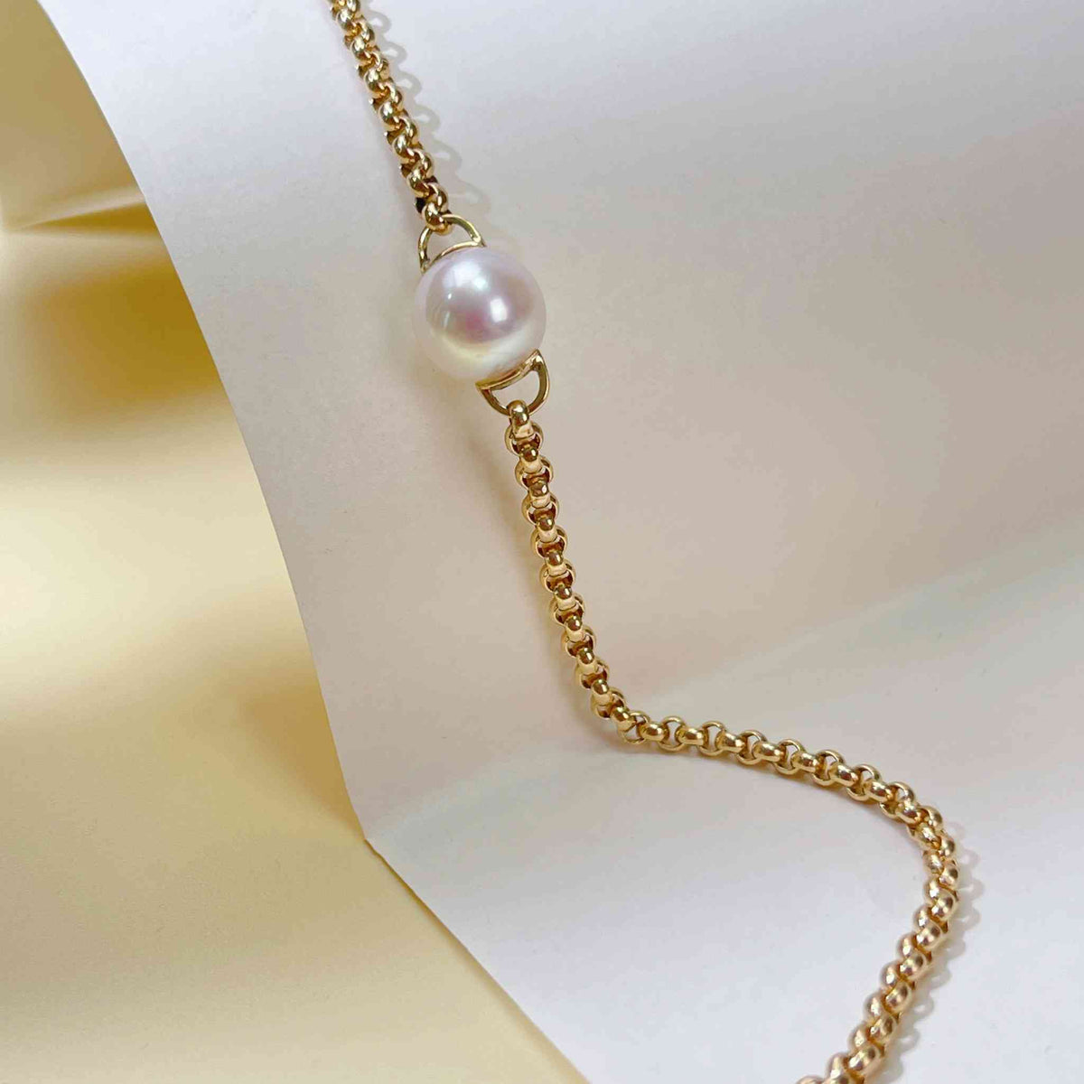 AAA japanese akoya bracelet 18K gold