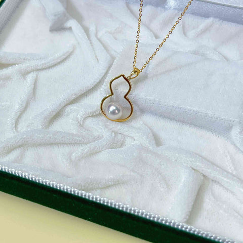 Hulu 18K AAA japanese akoya pearl  pendant