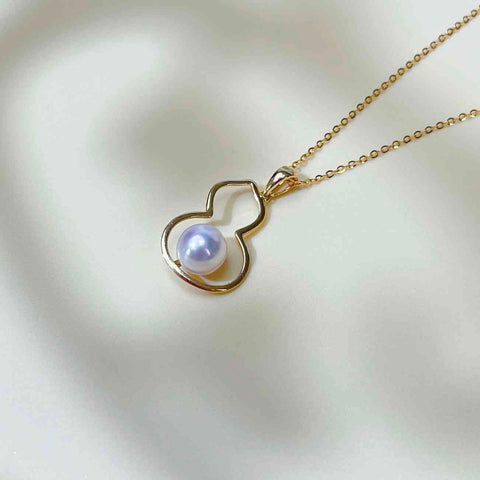 Hulu 18K AAA japanese akoya pearl  pendant