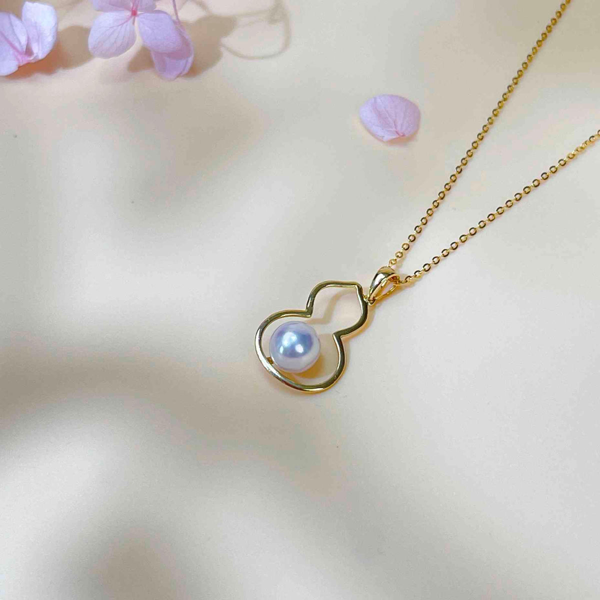 Hulu 18K AAA japanese akoya pearl  pendant