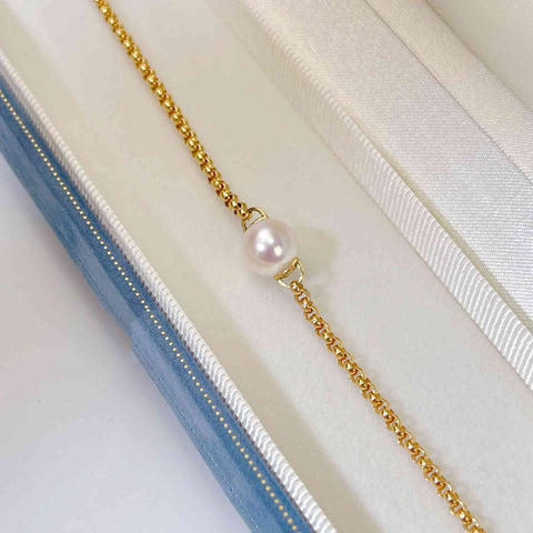 AAA japanese akoya bracelet 18K gold