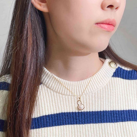 Hulu 18K AAA japanese akoya pearl  pendant