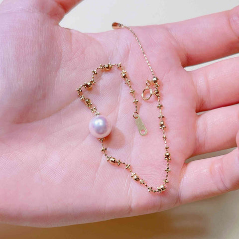 AAA japanese akoya pearl bracelet 18K gold